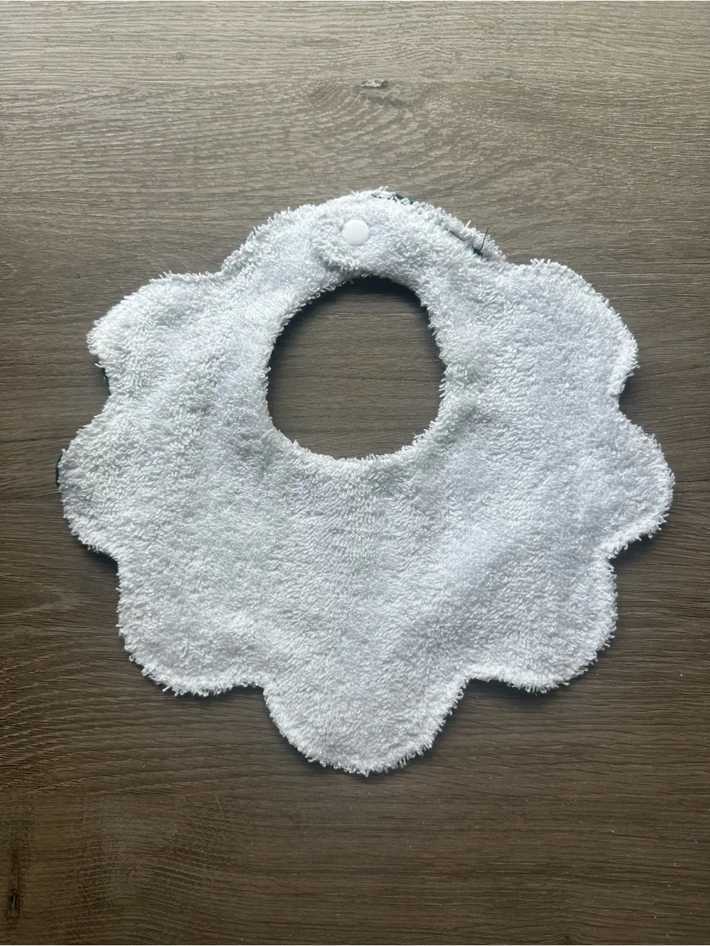 Green Floral Baby Bib